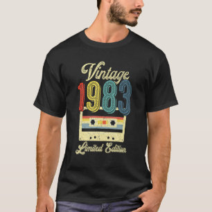 Retro Cassettebandje 1983 40e verjaardag Mus T-shirt