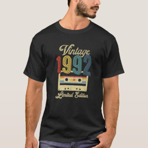 Retro Cassettebandje 1992 30e verjaardag Mus T-shirt