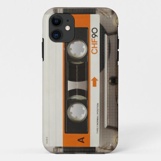 Retro-Cassettebandje Case-Mate iPhone Case (Achterkant)