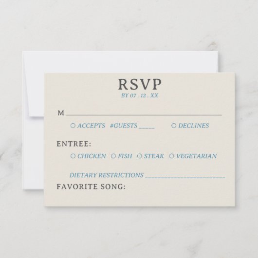 Retro Cassettebandje De Grootste Hit Bruiloft RSVP (Voorkant)