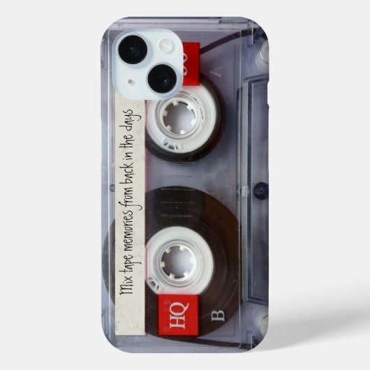 Retro Cassettebandje Funny Personalized Case-Mate iPhone Case (Achterkant)