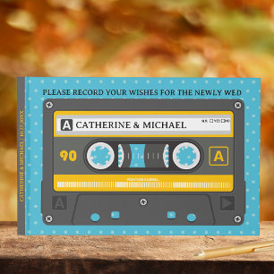 Retro Cassettebandje Musical Fun Pop Kunst Bruilof Gastenboek
