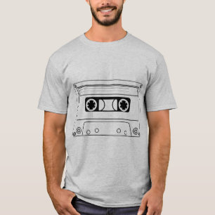 Retro Cassettebandje – muziek T-shirt