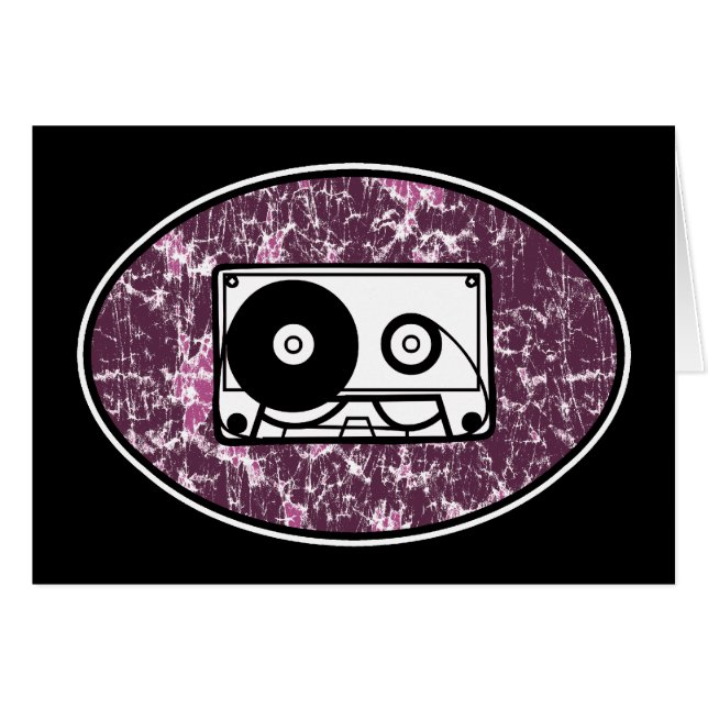 Retro Cassettebandje Roze (Voorkant Horizontaal)