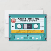 Retro Cassettebandje verjaardagsuitnodiging Kaart (Voorkant)
