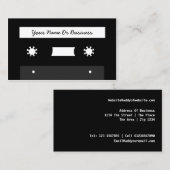 Retro-Cassettebandje Visitekaartje (Voorkant / Achterkant)