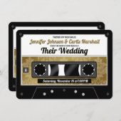 Retro Cassettebandje Weddenschap Kaart (Voorkant / Achterkant)