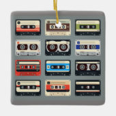 Retro Cassettebandjes 80s Keramisch Ornament (Voorkant)