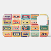 Retro Cassettebandjes Patroon. Case-Mate iPhone Case (Achterkant (horizontaal))