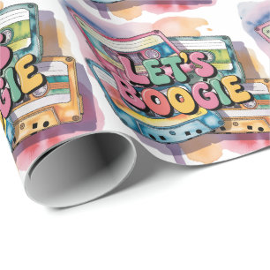 Retro Cassettereband Laten we Boogie Volwassen Ver Cadeaupapier