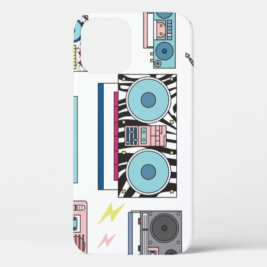 Retro Cassettespelers: jaren '80  kunst Case-Mate iPhone Case (Achterkant)