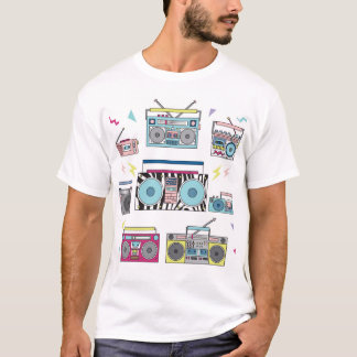 Retro Cassettespelers: jaren '80 kunst T-shirt