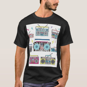 Retro Cassettespelers: jaren '80 kunst T-shirt