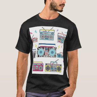 Retro Cassettespelers: jaren '80 kunst T-shirt