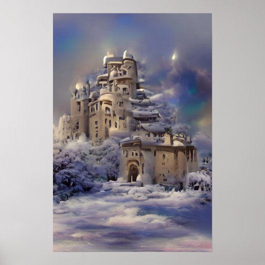 Retro Castle, kasteel, medieval Castle Post Poster (Voorkant)