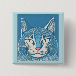 retro cat 1 ronde button 3,2 cm