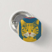retro cat 4 ronde button 3,2 cm (Voorkant /achterkant)