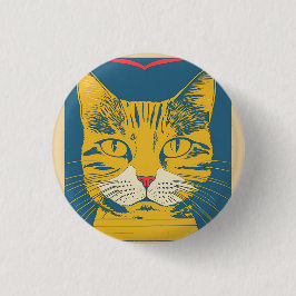 retro cat 4 ronde button 3,2 cm