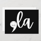 Retro Cat Comma La Kamala Harris 2024 Verkiezingen Kaart (Voorkant / Achterkant)