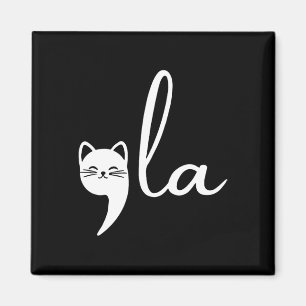 Retro Cat Comma La Kamala Harris voor President 20 Magneet