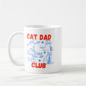 Retro Cat Dad Club Life Is Better With Cats Funny  Koffiemok (Links)