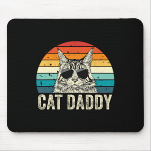 Retro Cat Daddy  Verdrietig Maine Coon Cat Muismat