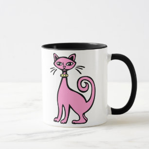 Retro Cat - Gepersonaliseerd Mok