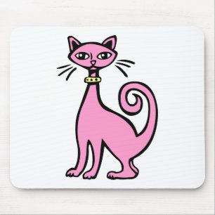 Retro Cat - Gepersonaliseerd Muismat