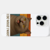 Retro Cat Houding Case-Mate iPhone Case (Achterkant (horizontaal))