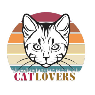 Retro Cat Lovers Shirt –  Cat Face T-shirt