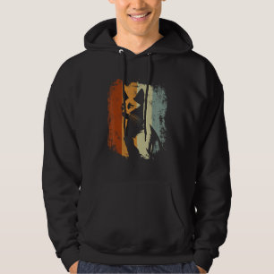 Retro Cat Russisch Blauw Hoodie