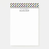 Retro Cat Sunbril Pattern - Gepersonaliseerd Post-it® Notes (Voorkant)