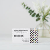 Retro Cat Sunglazen Patroon Visitekaartje (Staand voorkant)