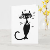RETRO CAT TOUTE CARTE D'OCCASION (Fleur jaune)