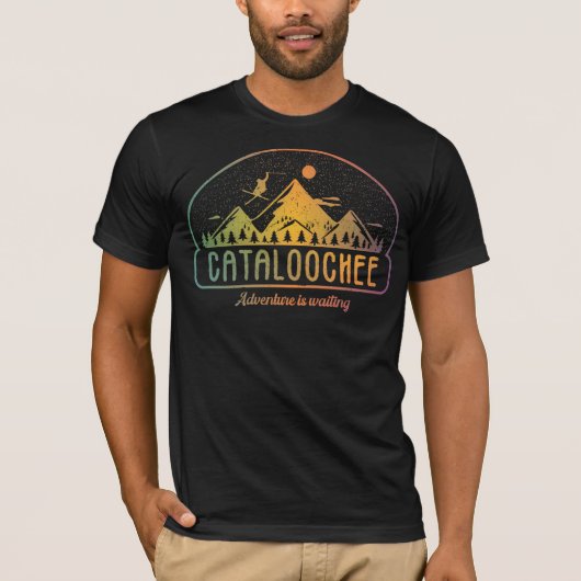 Retro Cataloochee Ski T-shirt (Voorkant)