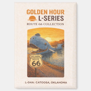 Retro Catoosa Oklahoma Route 66 Landmark Kunst Magneet
