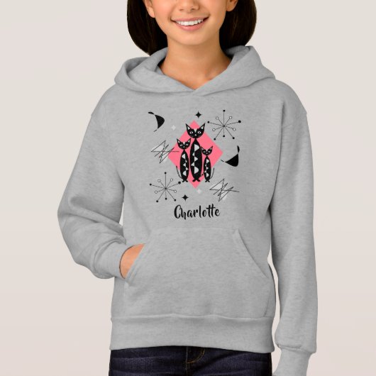 Retro Cats Atomic Starburst Moderne Middeleeuw (Voorkant)
