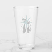 Retro Cats Bleu Starburst Verre atomique | Mid-Cen (Dos)