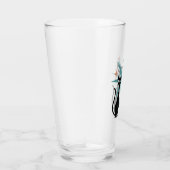 Retro Cats Blue Atomic Starburst Glass | midden va Glas (Rechts)