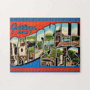 Retro Catskill-gebergte 11x14 Legpuzzel