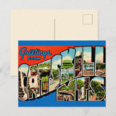 Retro Catskill Mountains Briefkaart (Voorkant / Achterkant)