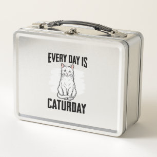 Retro Caturday Kat Liefhebber Grappig Shirt Ontwer