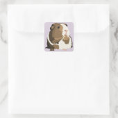 Retro cavia 'Betty' Stickers (Tas)