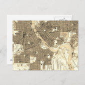 Retro Cedar Rapids Iowa Briefkaart (Voorkant / Achterkant)