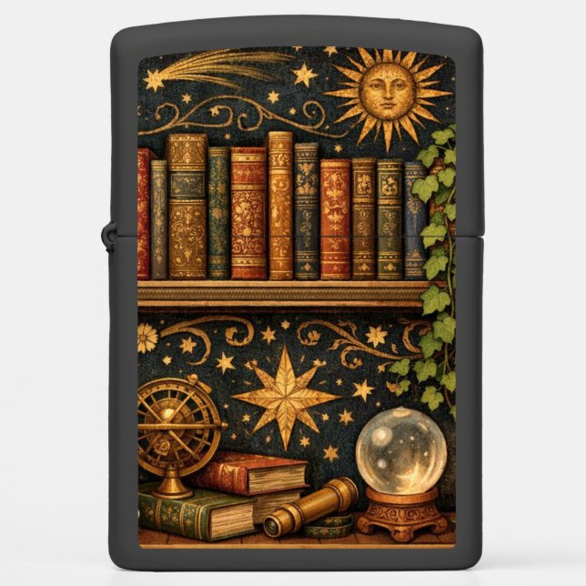 Retro celestial bookshelf book coffee lover (Voorkant)
