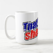 Retro C'est ce qu'elle a dit Mug (Gauche)