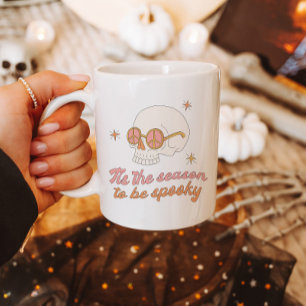 Retro C'Est La Saison D'Être Éffrayant Crâne Mug