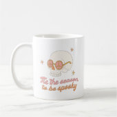 Retro C'Est La Saison D'Être Éffrayant Crâne Mug (Gauche)
