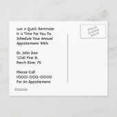 Retro C'est l'heure ! Carte postale Rappel de nomi (Dos)