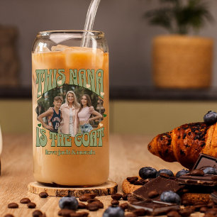 Rétro Cette Nana est la Chèvre Photo Mug Verre